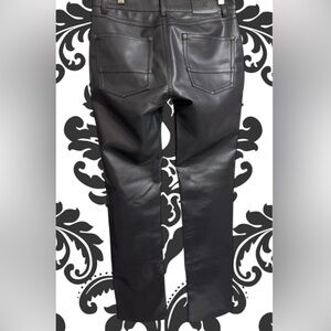 Women’s Black High Grade Faux Leather Jeans - Sleek Slim Fit ( Size 8 to 10 )